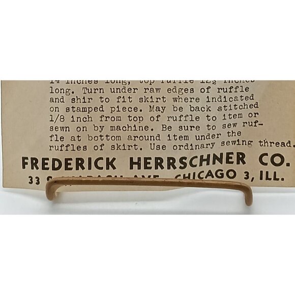 Antique Dresden Lady Embroidery Pattern Instructions By Frederick Herrschner Co. - Picture 2 of 2